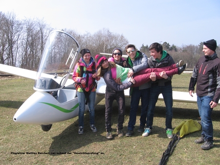Segelflug AG - Gewichtsprüfung