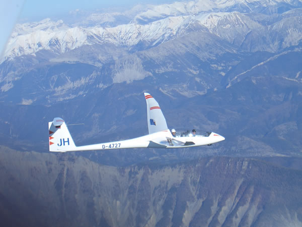 Blau: Hinflug Tag1; Gelb: Tag2; Rot: Tag3